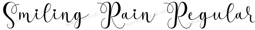 Smiling Rain Regular字体转换
